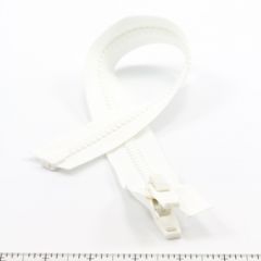 YKK® #10 White Separating Molded Tooth Zipper (Delrin® Single Pull
