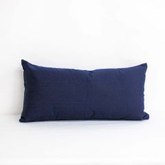 Indoor/Outdoor Sunbrella Canvas Navy - 24x12 Throw Pillow