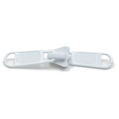 YKK Vislon #5 2-Tab Sliders Non-Locking - White