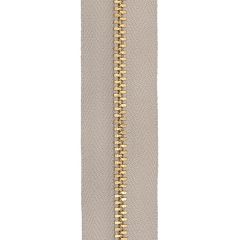 YKK #4 Brass Zipper Tape - Beige