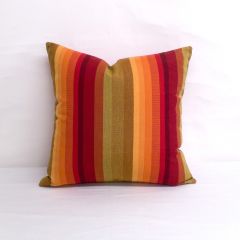 Indoor/Outdoor Sunbrella Astoria Sunset - 18x18 Vertical Stripes Throw Pillow