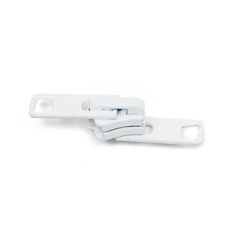 YKK Vislon #10 Locking 2-Tab Slider - White