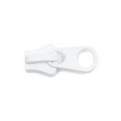 YKK Vislon #10 Non-Lock 1-Tab Slider - White