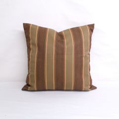 Indoor/Outdoor Sunbrella Davidson Redwood - 20x20 Vertical Stripes Throw Pillow