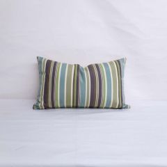 Indoor/Outdoor Sunbrella Brannon Whisper - 20x12 Vertical Stripes Throw Pillow