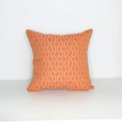 Indoor/Outdoor Sunbrella Adaptation Apricot (dark side) - 20x20 Vertical Stripes Throw Pillow