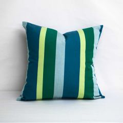 Indoor/Outdoor Sunbrella Gateway Tropic - 18x18 Vertical Stripes Throw Pillow