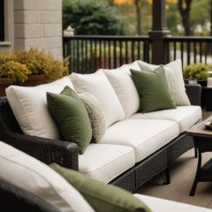 Custom Outdoor Loveseat / Sofa Cushions