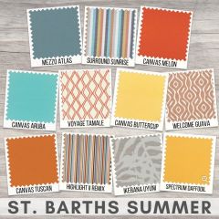 Sunbrella Sample Pack - St Barths Summer