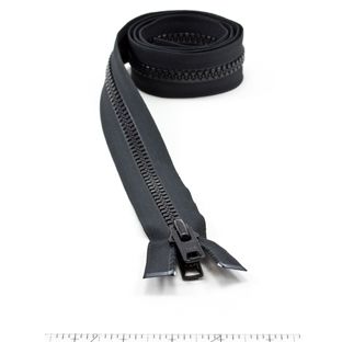 Heavy-Duty Black #10 Separating Zipper 120 - Equip Your Space - Heavy Duty