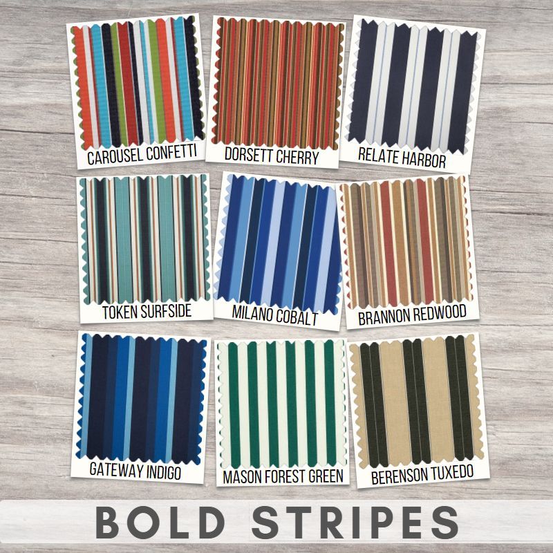 Sunbrella Sample Pack - Blue Stripes