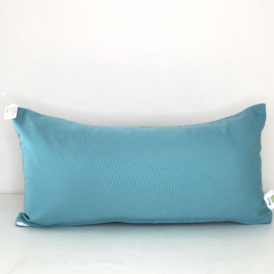 Blue rectangle shop pillow