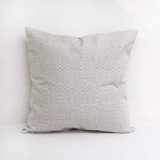 Buy Indoor/Outdoor Sunbrella Linen Silver - 18x18 Vertical Stripes Throw  Pillow