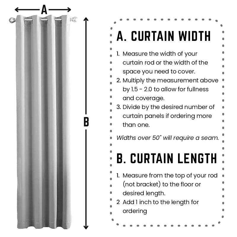 Curtain Rod Size & Length Guide